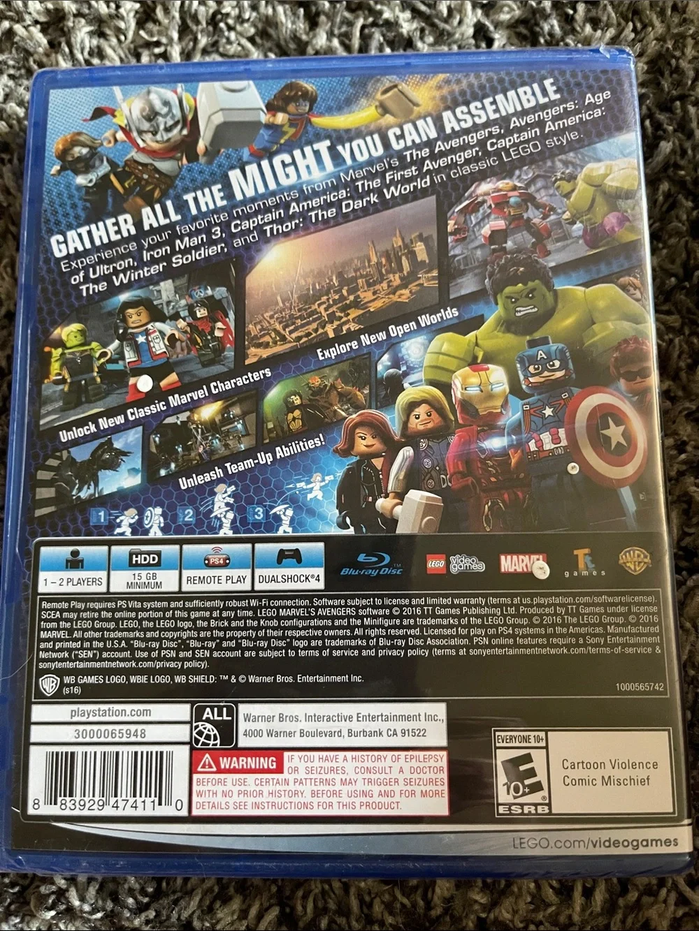 NIP Lego Marvel Avengers PS4 (E)
